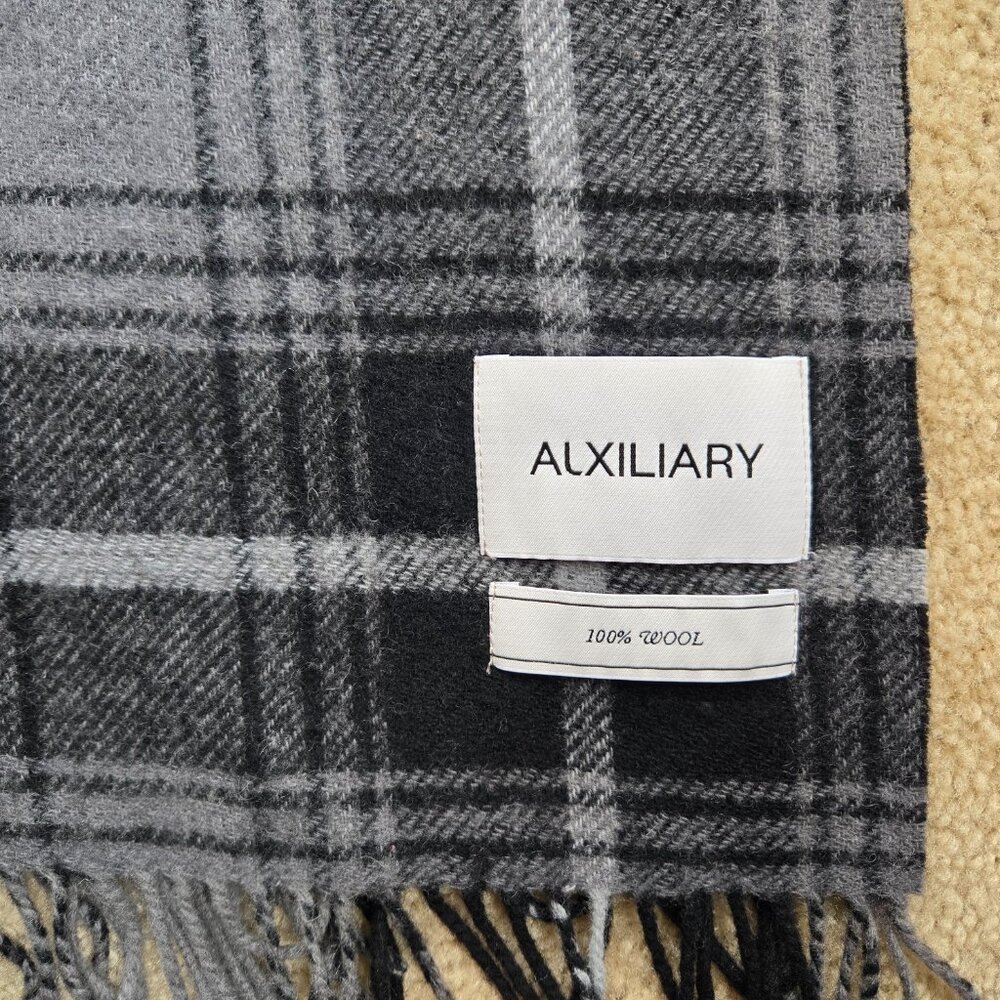 Auxiliary Reversible THICK Wool Scarf---2 SCARVES IN 1! Aritzia - Picture 7 of 13
